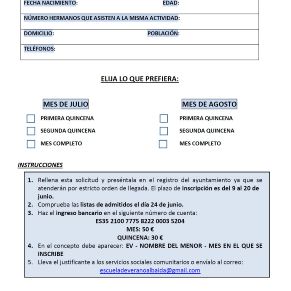 ESCUEA DE VERANO 25